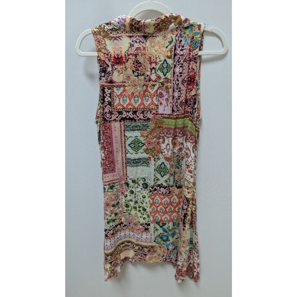 Cupio Multicolor Patterned Button-Down Swing Dress - image 2